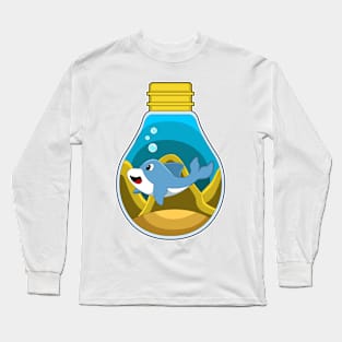 Dolphin at Swimming in Aquarium Long Sleeve T-Shirt